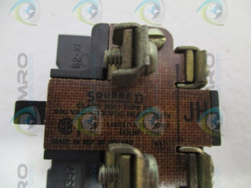 SQUARE D 9001-TA CONTACT BLOCK (MISSING ACCESSORIES) *NEW NO BOX*