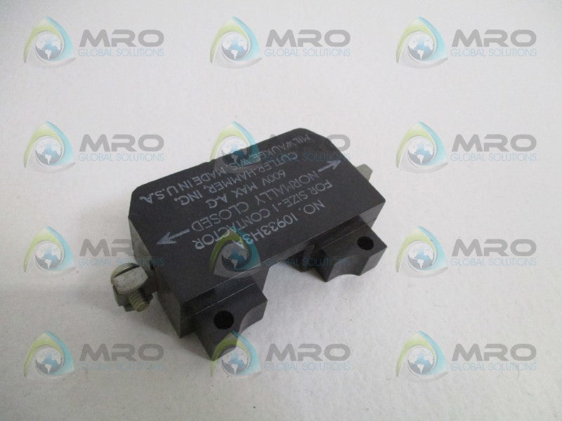 CUTLER HAMMER 10933H3A AUXILIARY CONTACT (MISSING ACCESSORIES)  NSNP