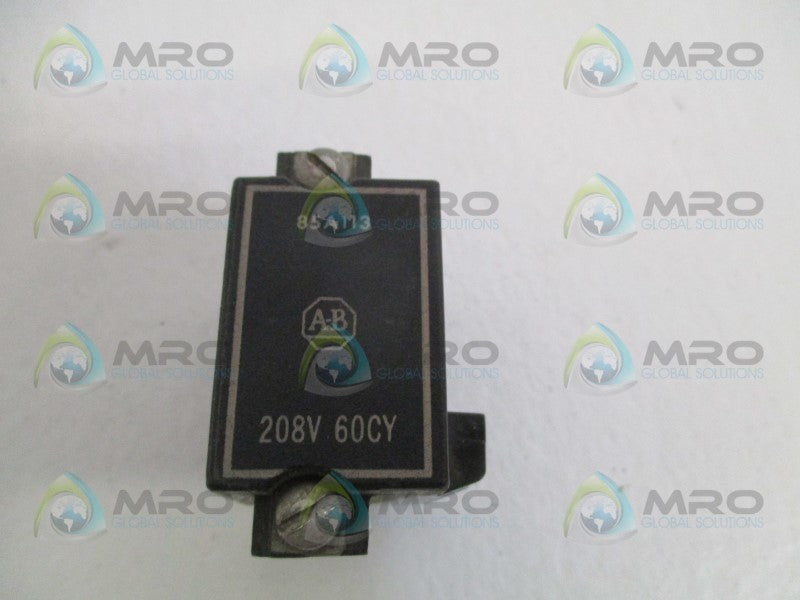 INDUSTRIAL SPARE PART 85A113 COIL 208V  UNMP
