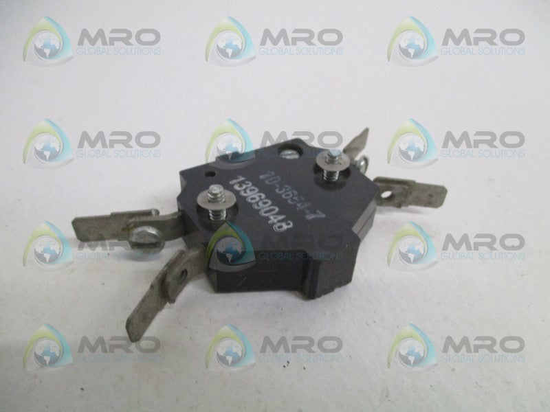 CUTLER HAMMER 10-3654-7 AUXILIARY CONTACT  UNMP
