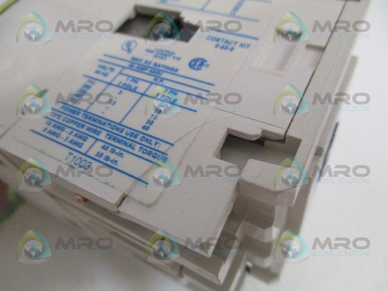 CUTLER HAMMER CE15HNS3AB-M9 CONTACTOR 110/120V (AS PICTURED)  NSMP