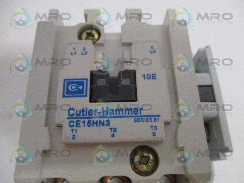 CUTLER HAMMER CE15HNS3AB-M9 CONTACTOR 110/120V (AS PICTURED)  NSMP