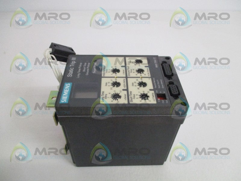 SIEMENS RMS-TSIG-TZ 18-483-905-509 STATIC TRIP III UNIT *NEW NO BOX*