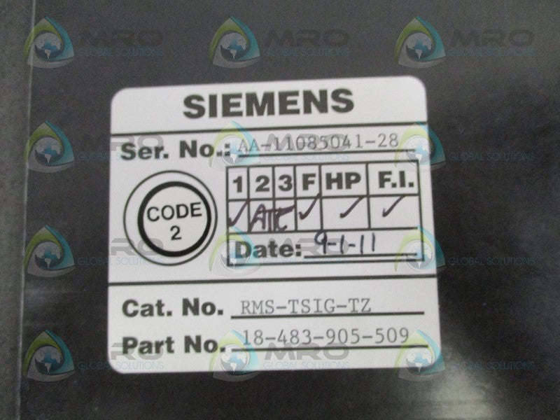 SIEMENS RMS-TSIG-TZ 18-483-905-509 STATIC TRIP III UNIT *NEW NO BOX*