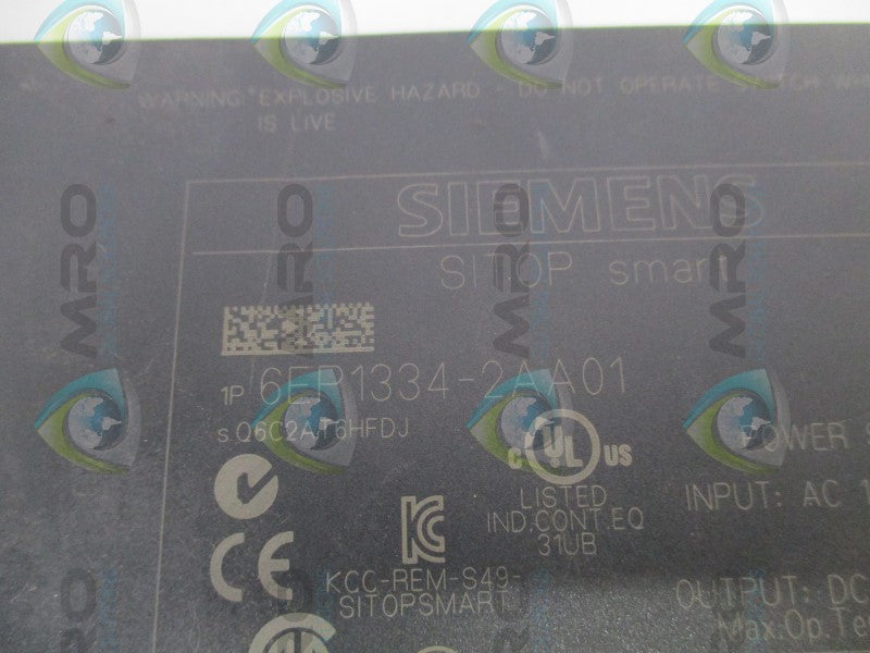 SIEMENS SITOP smart 6EP1334-2AA01 POWER SUPPLY (AS PICTURED) *NEW NO BOX*