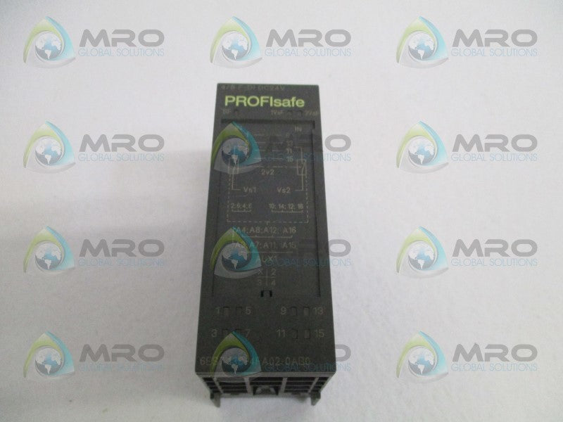 SIEMENS SIMATIC S7 PROFIsafe 6ES7138-4FA02-0AB0 1/O MODULE UNMP