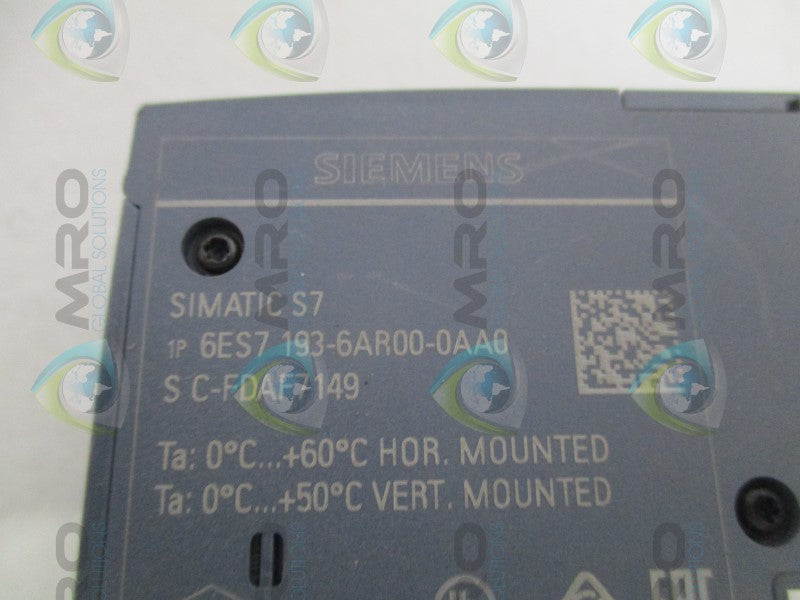 SIEMENS SIMATIC S7 6ES7193-6AR00-0AA0 BUS ADAPTER *NEW NO BOX*