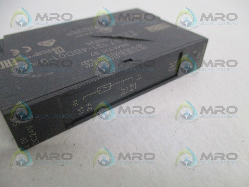 SIEMENS 6ES7131-4BD01-0AA0 (AS PICTURED) NSNP