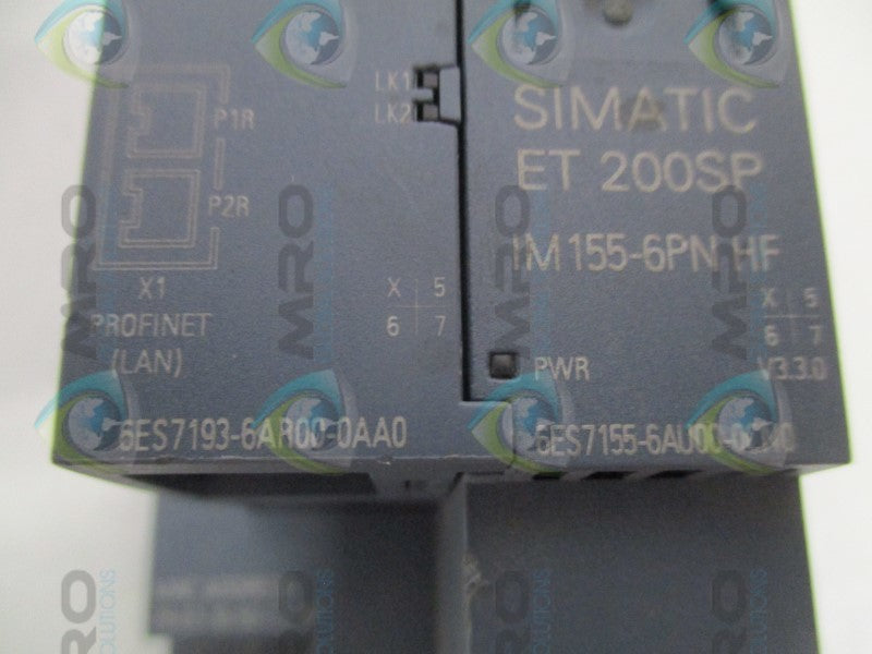 SIEMENS SIMATIC S7 6ES7155-6AU00-0CN0/ 6ES7193-6AR00-0AA0 INTERFACE MODULE*USED*