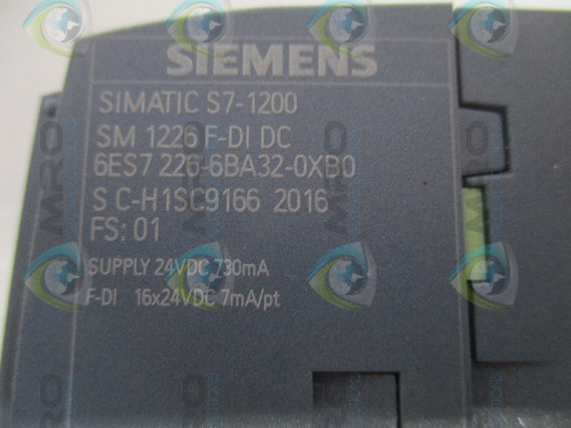 SIEMENS SIMATIC S7-1200 6ES7226-6BA32-0XB0 DIGITAL INPUT MODULE *USED*