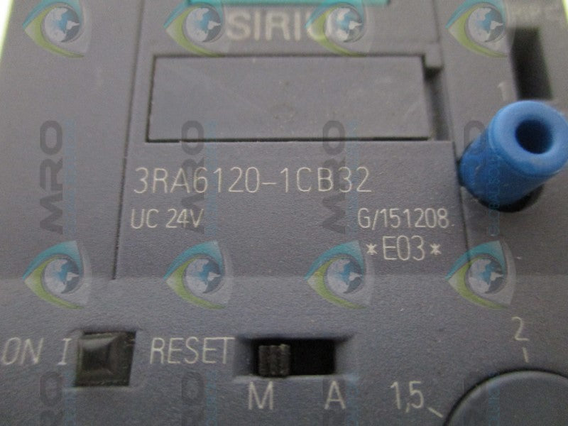 SIEMENS SIRIUS 3RA6120-1CB32 MOTOR STARTER (AS PICTURED) *NEW NO BOX*