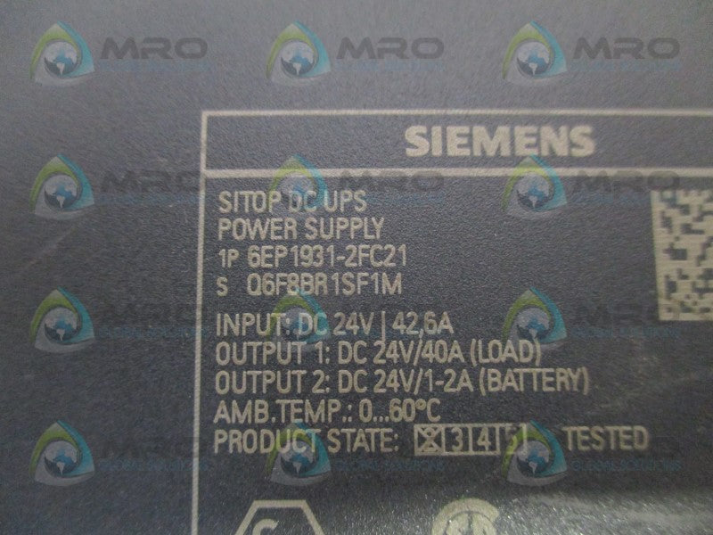 SIEMENS SITOP 6EP1931-2FC21 POWER SUPPLY *NEW NO BOX*