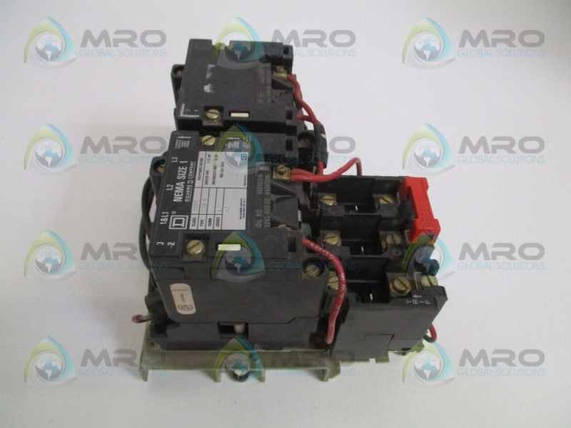 SQUARE D 8736-SCO8 SIZE MOTOR STARTER *USED*