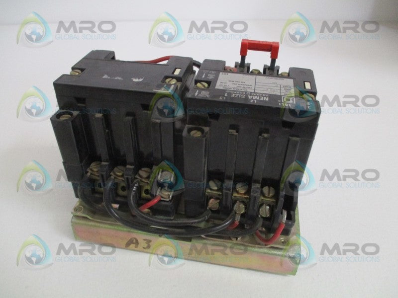 SQUARE D 8736-SCO8 SIZE MOTOR STARTER *USED*