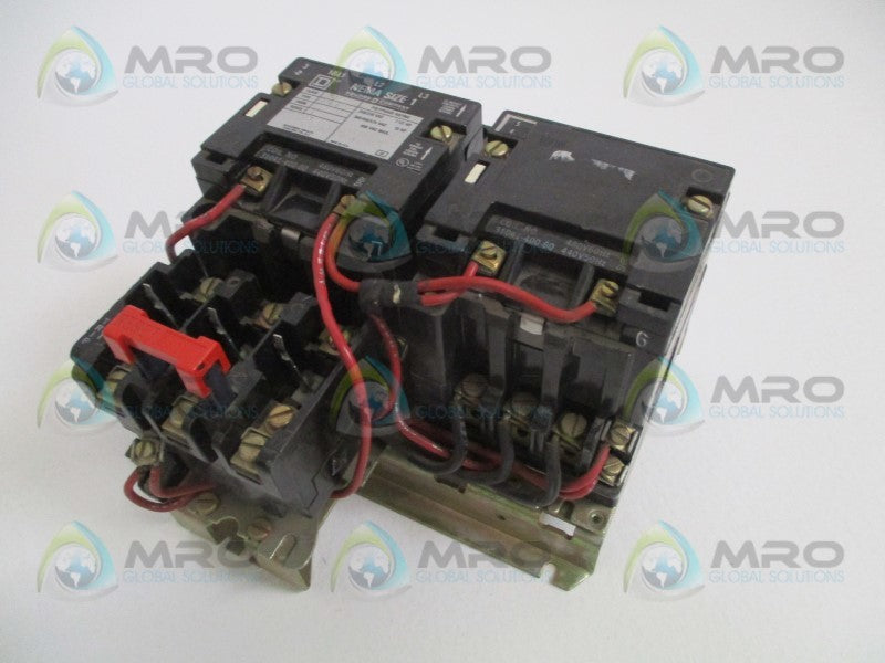 SQUARE D 8736-SCO8 SIZE MOTOR STARTER *USED*