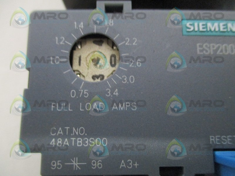 SIEMENS 14BU+32A/75D73070G/3UB8113-4BB2 STARTER (0.75-3.4A)  UNMP
