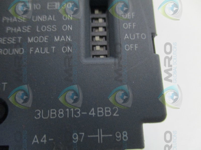 SIEMENS 14BU+32A/75D73070G/3UB8113-4BB2 STARTER (0.75-3.4A)  UNMP