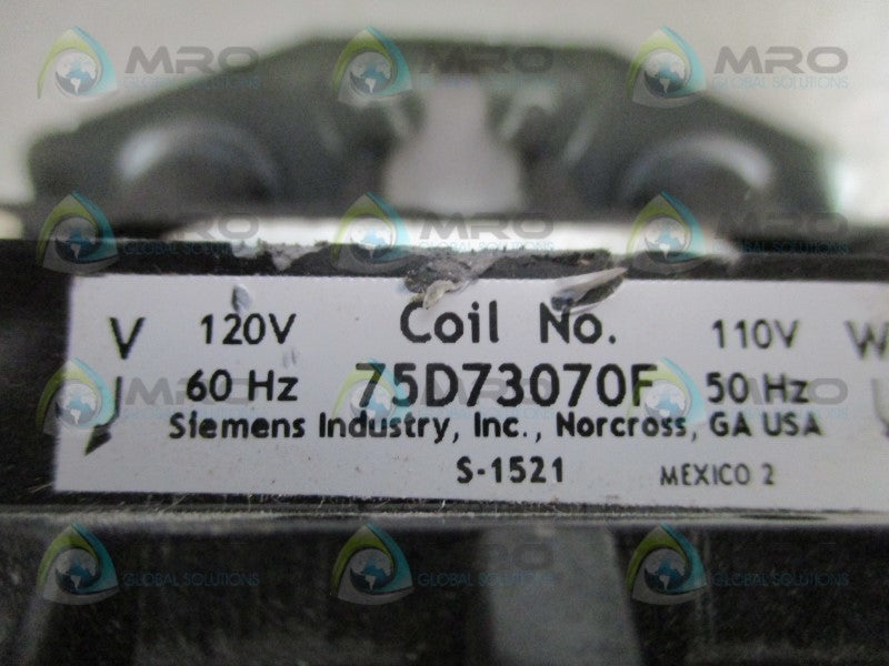 SIEMENS 14CU+32A/3UB8113-4BB2/75D73070F STARTER(0.75-3.4A)(AS PICTURED) UNMP