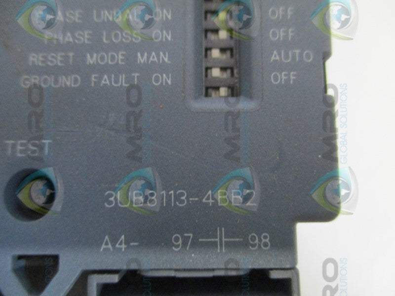 SIEMENS 14CU+32A/3UB8113-4BB2/75D73070F STARTER(0.75-3.4A)(AS PICTURED) UNMP