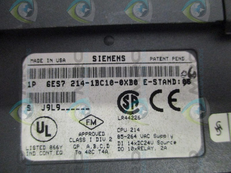 SIEMENS SIMATIC S7-200 6ES7214-1BC10-0XB0 MODULE (REMANUFACTURED)  NSNP