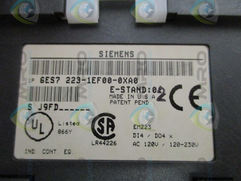 SIEMENS SIMATIC S7 6ES7223-1EF00-0XA0 DIGITAL I/O MODULE *USED*