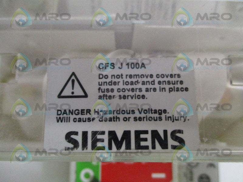SIEMENS CFS363J ROTARY DISCONNECT SWITCH (MISSING ACCESSORIES) *NEW NO BOX*