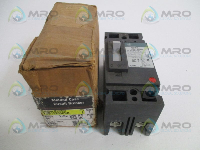 GENERAL ELECTRIC TEB122050WL CIRCUIT BREAKER 50A (GREEN) *NEW IN BOX*