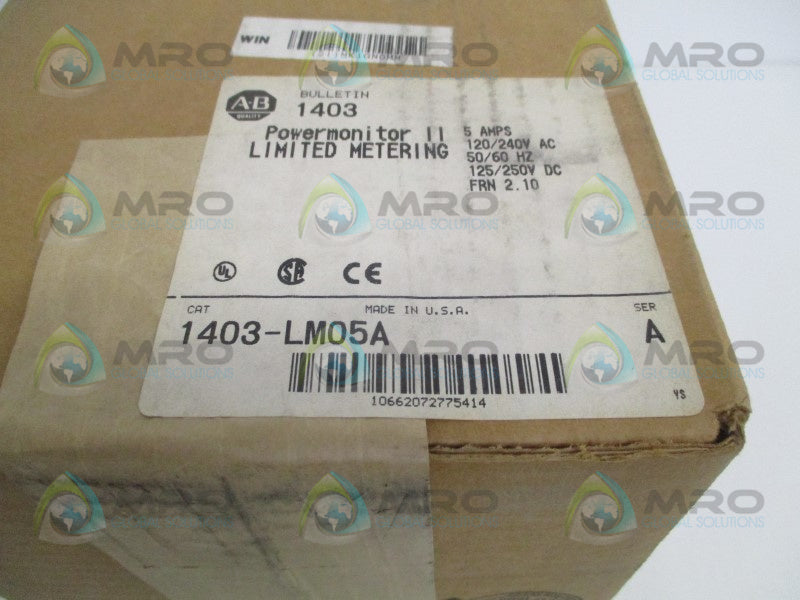 INDUSTRIAL SPARE PART Powermonitor 1403-LM05A SER. A F/W 2.10  NSFS