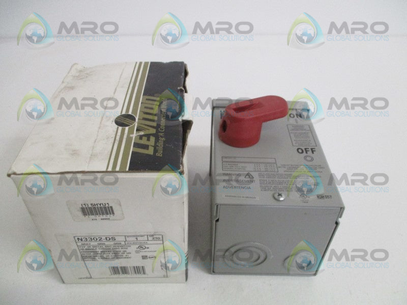 LEVITON N3302-DS ENCLOSURE W/ SWITCH *NEW IN BOX*