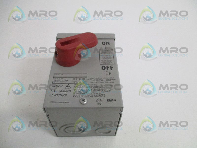 LEVITON N3302-DS ENCLOSURE W/ SWITCH *NEW IN BOX*