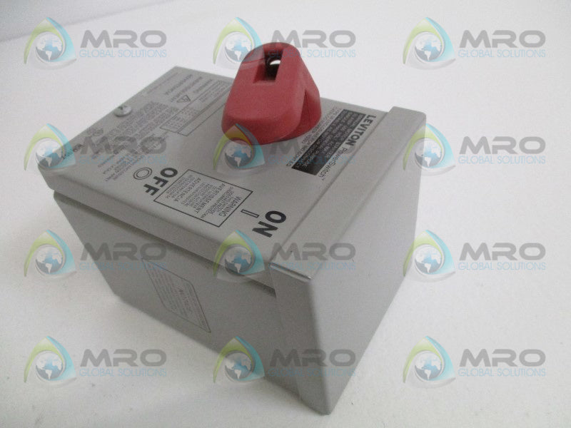 LEVITON N3302-DS ENCLOSURE W/ SWITCH *NEW IN BOX*