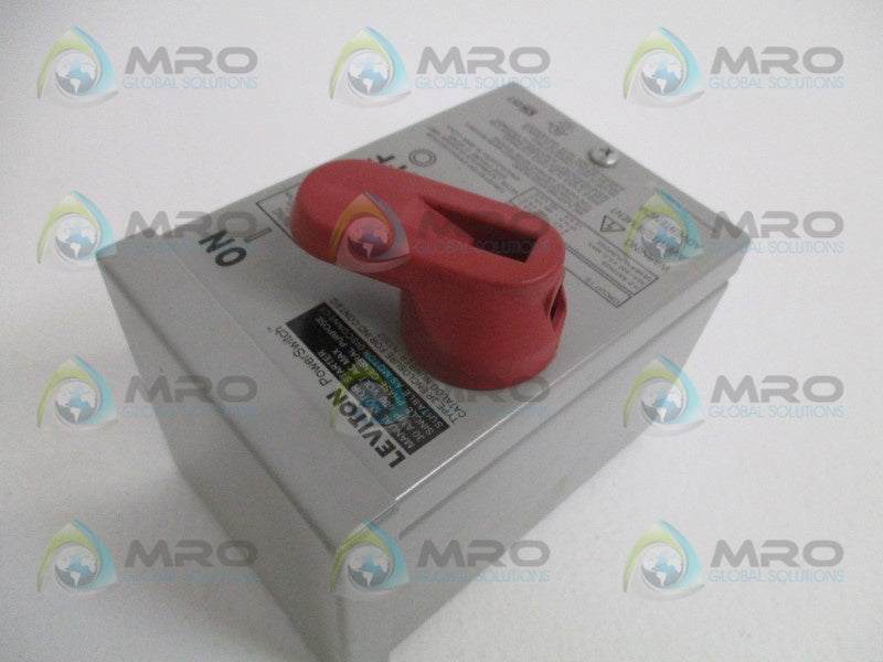 LEVITON N3302-DS ENCLOSURE W/ SWITCH *NEW IN BOX*