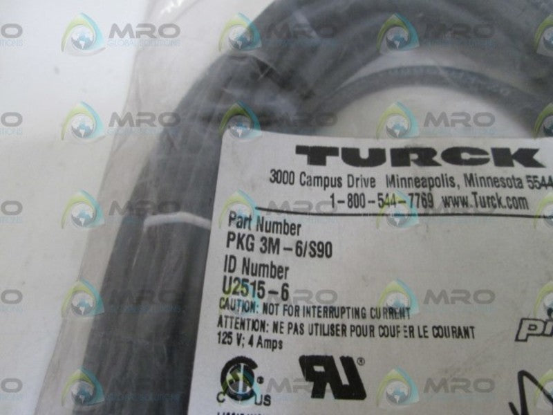 TURCK PKG 3M-6/S90 PICOFAST CABLE  NSMP