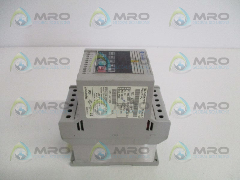 ALLEN BRADLEY 160-BA01NPS1P1 SER. C F/W 7.03 CONTROLLER (AS PICTURED)  UNMP