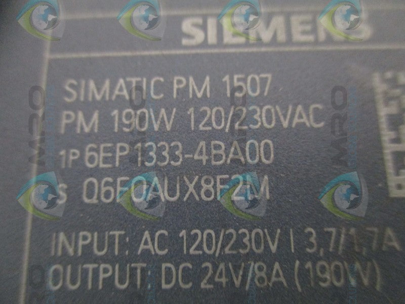 SIEMENS SIMATIC 6EP1333-4BA00 POWER MODULE (AS PICTURED) *NEW NO BOX*