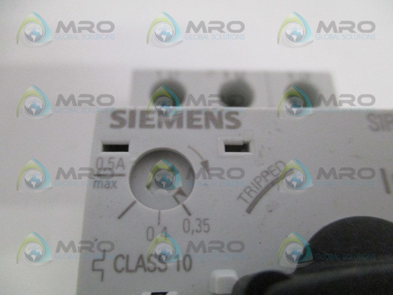 SIEMENS 3RV1021-0FA10 STARTER 0,35-0,5A (MISSING ACCESSORIES) *NEW NO BOX*