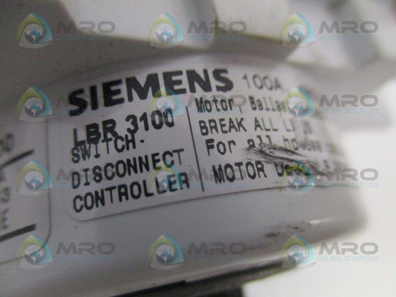 SIEMENS LBR3100 DISCONNECT SWITCH (AS PICTURED) *NEW NO BOX*