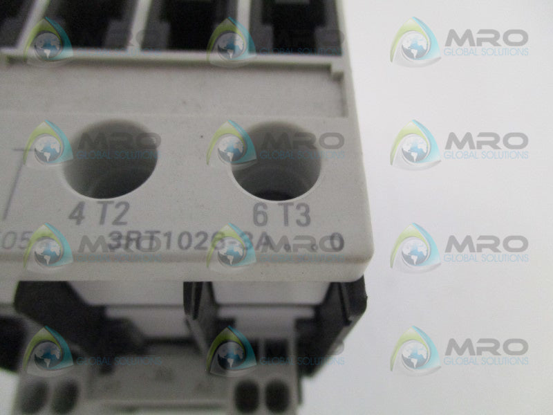 SIEMENS 3RT1026-3AK60 CONTACTOR 110/120V (AS PICTURED) *NEW NO BOX*