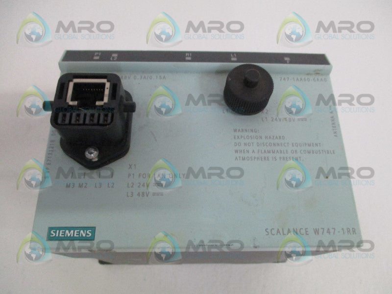 SIEMENS SCALANCE 6GK5747-1AA60-6AA0 CLIENT MODULE *USED*