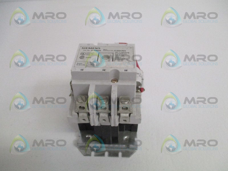 SIEMENS CLM0D03 AC LIGHTING CONTACTOR *USED*