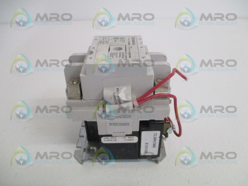 SIEMENS CLM0D03 AC LIGHTING CONTACTOR *USED*