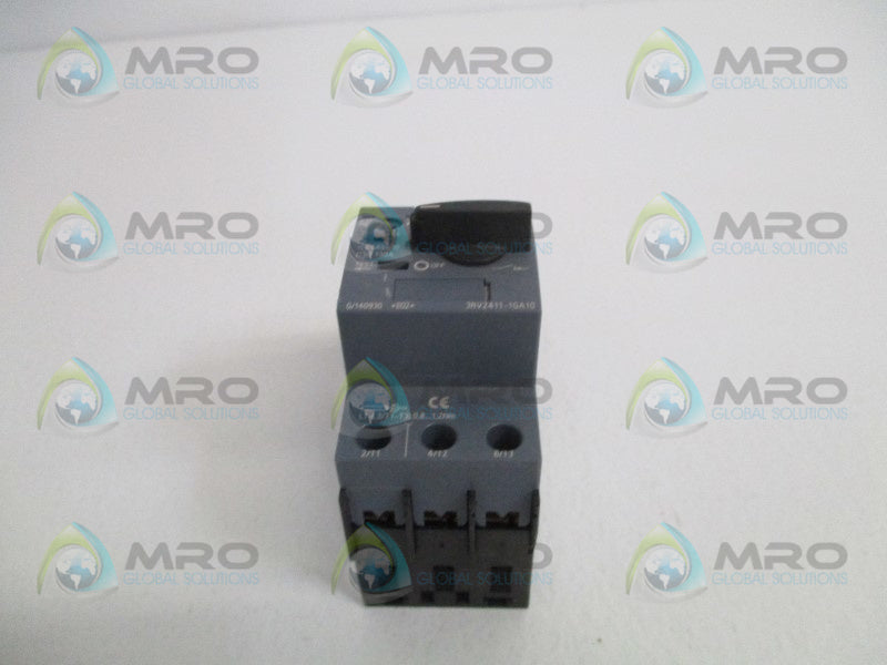 SIEMENS 3RV2411-1GA10 CIRCUIT BREAKER 4,5-6,3A (AS PICTURED) *NEW NO BOX*