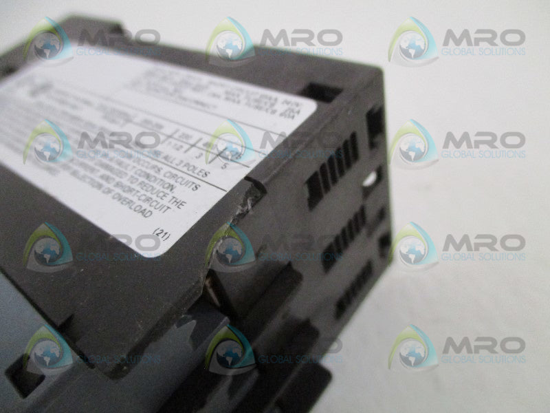 SIEMENS 3RV2411-1GA10 CIRCUIT BREAKER 4,5-6,3A (AS PICTURED) *NEW NO BOX*