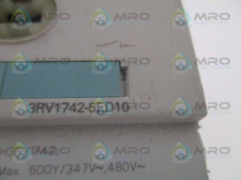 SIEMENS 3RV1742-5ED10 MOTOR STARTER (MISSING ACCESSORIES) *NEW NO BOX*