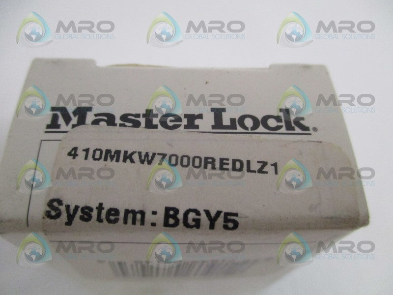 MASTER LOCK 410MKW7000REDLZ1 101B075 PADLOCK *NEW IN BOX*