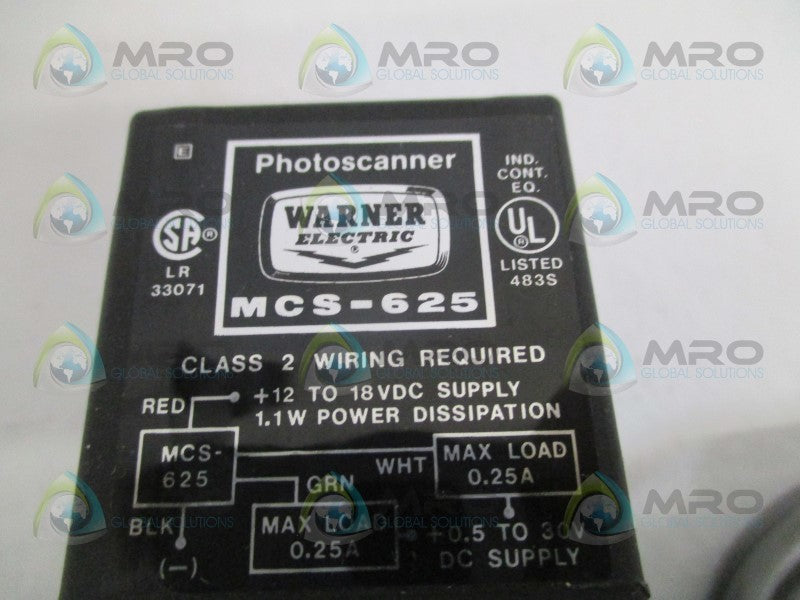 WARNER ELECTRIC MCS-625 PHOTOSCANNER *NEW NO BOX*