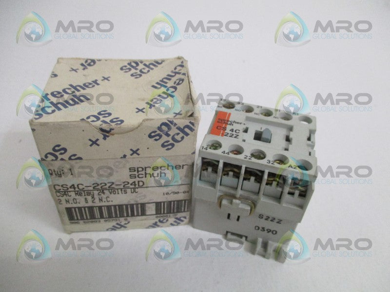 SPRECHER+SCHUH CS4C-22Z-24D RELAY 24VDC *NEW IN BOX*