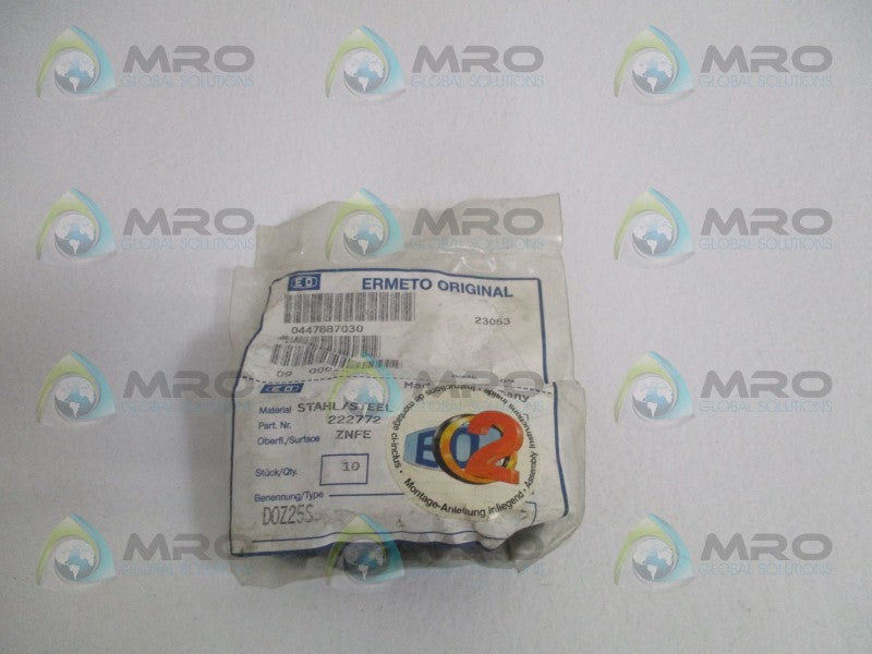 ERMETO 222772 RINGS (PKG. OF 10)  NSMP