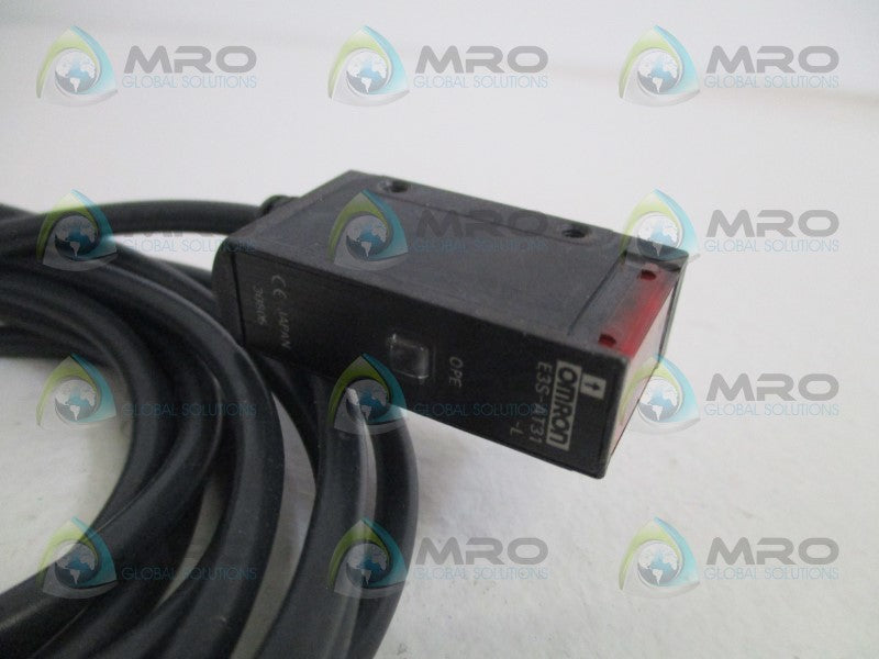 OMRON E3S-AT31-L PHOTOELECTRIC SENSOR EMITTER *USED*