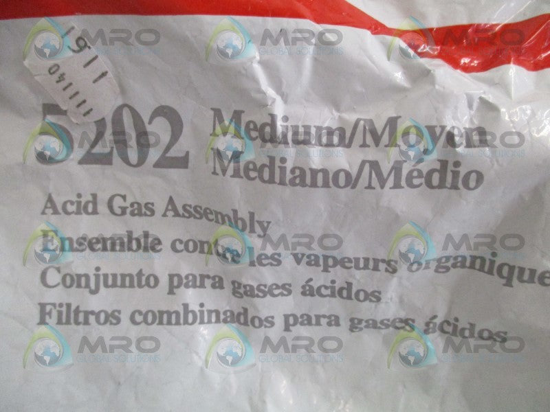 3M 5205 ACID GAS ASSEMBLY SIZE: M  NSMP
